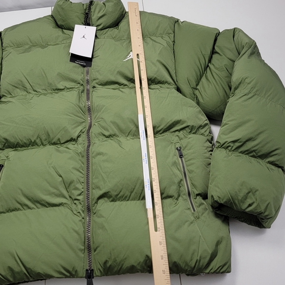 Nike Jordan Essentials Poly Puffer Jacket Sky Olive FB7331 340 Men's Size M New - Picture 8 of 9